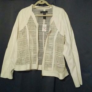 Ashley Stewart mesh jacket size 18